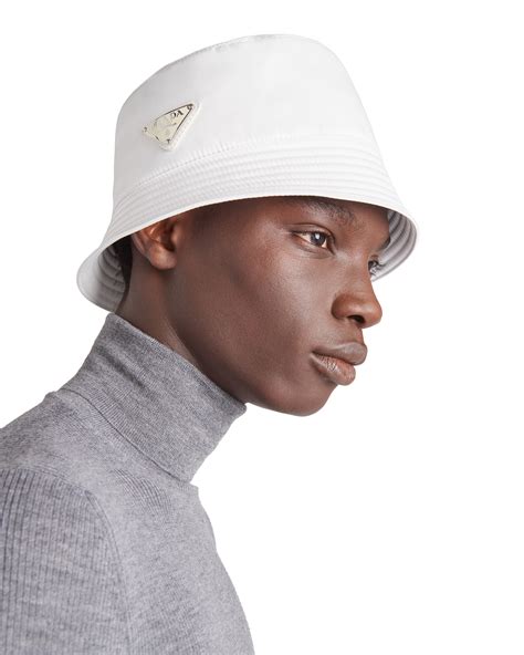 mens bucket hat prada|prada beanie white and pink.